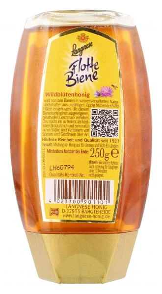 Langnese Honig Langnese Flotte Biene Wildblütenhonig 4 Langnese Honig Langnese Flotte Biene Wildblütenhonig – Bild 2