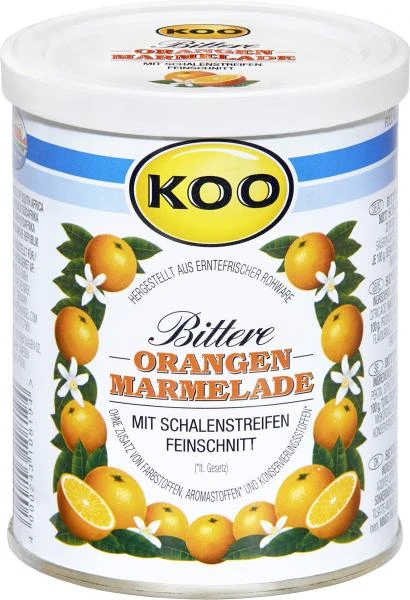 Koo Bittere Orangen Marmelade Mit Schalenstreifen 3 Koo Bittere Orangen Marmelade Mit Schalenstreifen