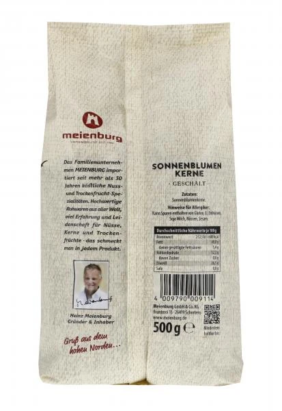 Meienburg Sonnenblumenkerne Geschält 4 Meienburg Sonnenblumenkerne Geschält - Image 2