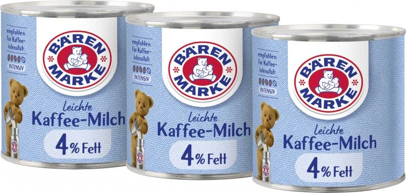 Bärenmarke Leichte Kaffee-Milch 4% Fett 3 Bärenmarke Leichte Kaffee-Milch 4% Fett