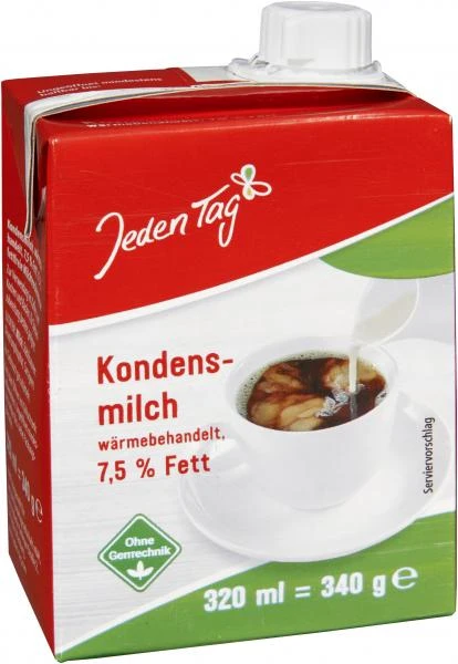 Jeden Tag Kondensmilch 7,5% 3 Jeden Tag Kondensmilch 7,5%