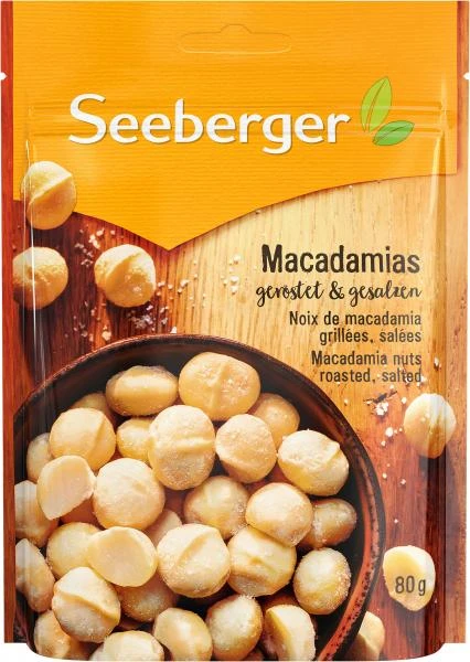 Seeberger Macadamias Geröstet & Gesalzen 3 Seeberger Macadamias Geröstet & Gesalzen