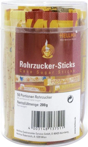 Hellma Rohrzucker-Sticks 3 Hellma Rohrzucker-Sticks