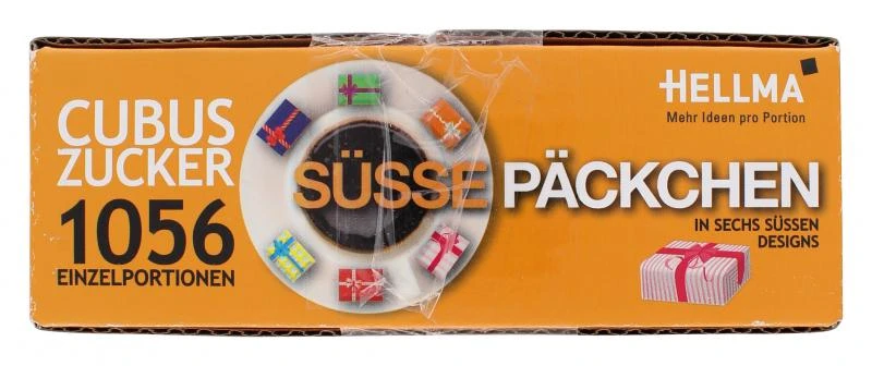Hellma Cubus Zucker Süße Päckchen 4 Hellma Cubus Zucker Süße Päckchen – Bild 2