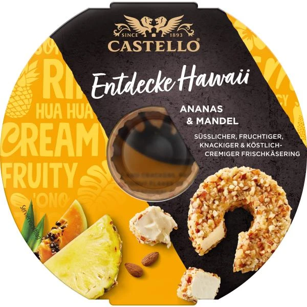 Castello Ananas Frischkäsezubereitung 65% Fett I. Tr. 3 Castello Ananas Frischkäsezubereitung 65% Fett I. Tr.