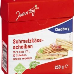 Jeden Tag Schmelzkäse-Scheiben Cheddar