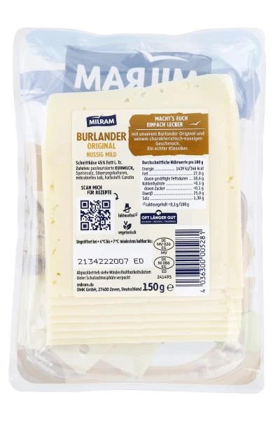 Milram Burlander Original Nussig-mild 4 Milram Burlander Original Nussig-mild – Bild 2