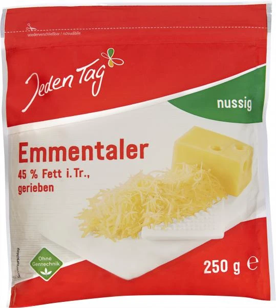 Jeden Tag Emmentaler Gerieben