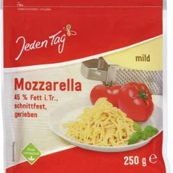 Jeden Tag Mozzarella Mild Gerieben 45% Fett I.Tr.