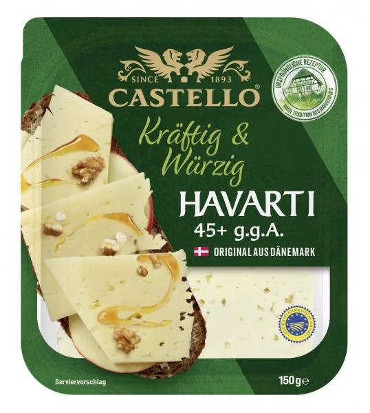 Castello Havarti 45+ G.g.A. Scheibenkäse 3 Castello Havarti 45+ G.g.A. Scheibenkäse