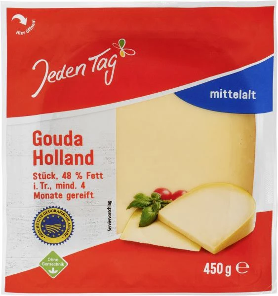Jeden Tag Gouda Holland Mittelalt 48% 3 Jeden Tag Gouda Holland Mittelalt 48%