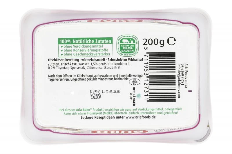 Arla Buko Gerösteter Knoblauch Mit Thymian 4 Arla Buko Gerösteter Knoblauch Mit Thymian – Bild 2