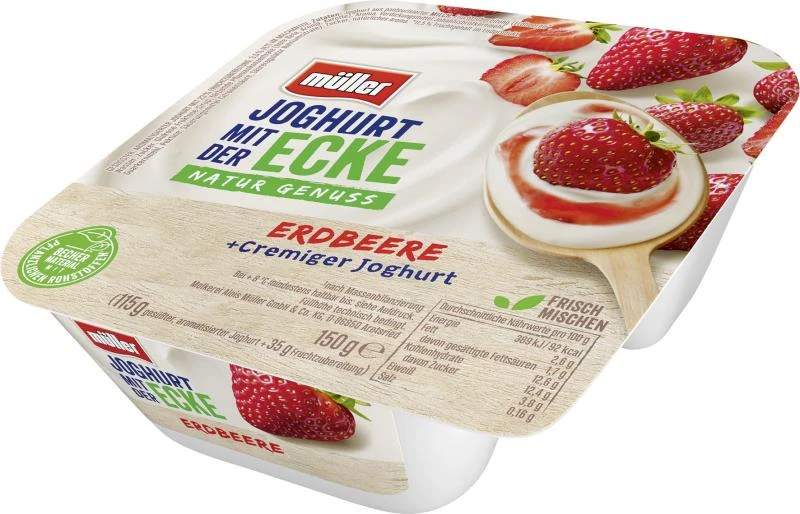 Mueller Müller Joghurt Mit Der Ecke Erdbeere 3 Mueller Müller Joghurt Mit Der Ecke Erdbeere