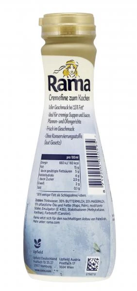 Rama Cremefine Zum Kochen 15% 4 Rama Cremefine Zum Kochen 15% – Bild 2