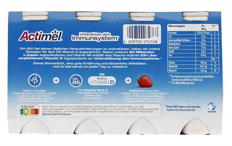 Danone Actimel Erdbeere 4 Danone Actimel Erdbeere – Bild 2