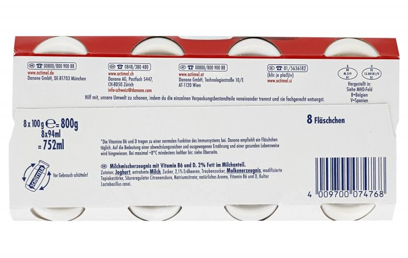 Danone Actimel Erdbeere 5 Danone Actimel Erdbeere – Bild 3