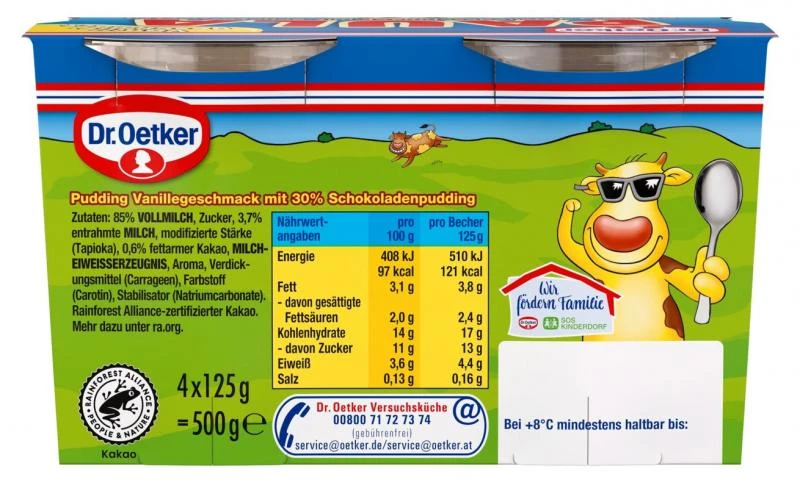 Dr. Oetker Paula Pudding Vanillegeschmack Mit Schoko-Flecken 5 Dr. Oetker Paula Pudding Vanillegeschmack Mit Schoko-Flecken – Bild 3