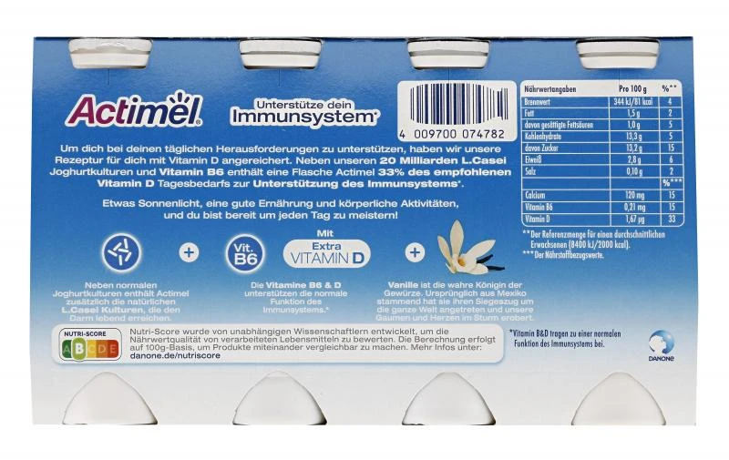 Danone Actimel Vanille 4 Danone Actimel Vanille - Image 2