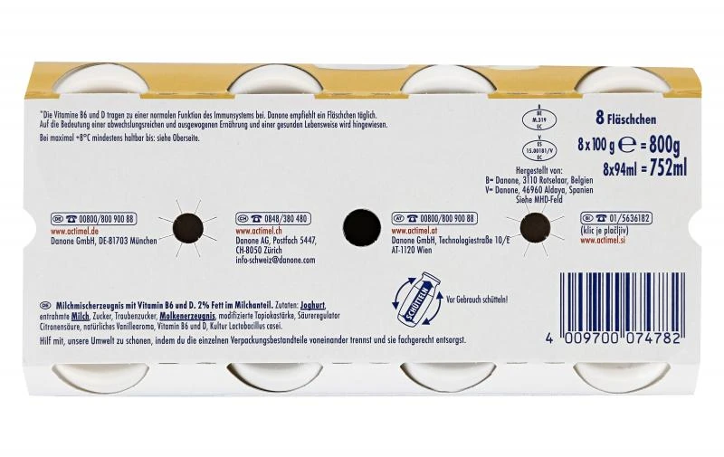 Danone Actimel Vanille 5 Danone Actimel Vanille - Image 3