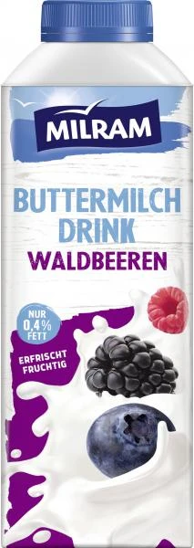 Milram Buttermilch Drink Waldbeeren 3 Milram Buttermilch Drink Waldbeeren