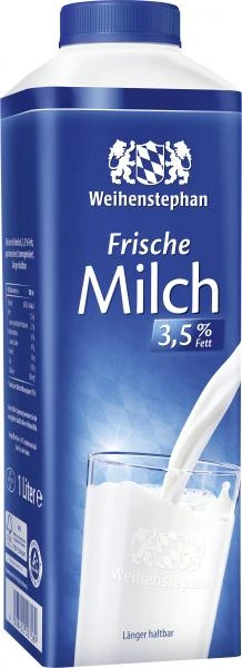 Weihenstephan Frische Milch 3,5% 3 Weihenstephan Frische Milch 3,5%