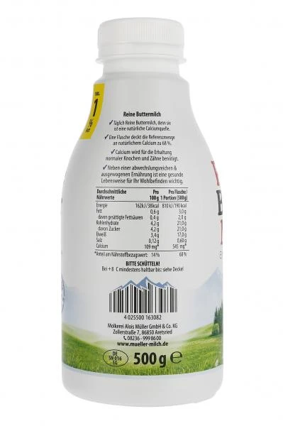 Mueller Müller Reine Buttermilch 1% 4 Mueller Müller Reine Buttermilch 1% – Bild 2
