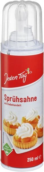 Jeden Tag Sprühsahne 30% 3 Jeden Tag Sprühsahne 30%