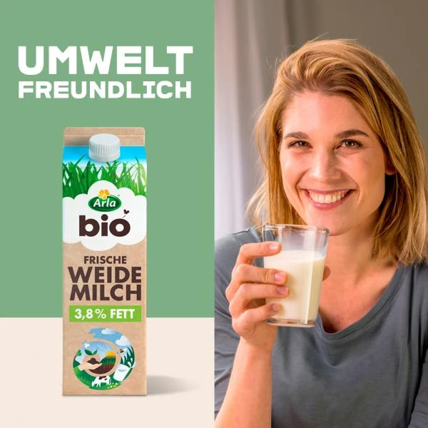 Arla Bio Frische Weidemilch 3,8% Fett 4 Arla Bio Frische Weidemilch 3,8% Fett – Bild 2