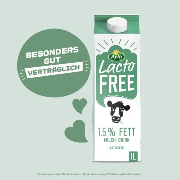 Arla Lacto Free Laktosefreie Milch 1,5% 4 Arla Lacto Free Laktosefreie Milch 1,5% – Bild 2
