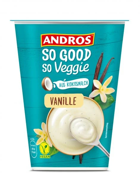 Andros So Good So Veggie Joghurtalternative Vanille 3 Andros So Good So Veggie Joghurtalternative Vanille