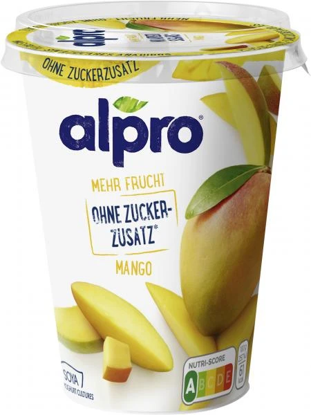 Alpro Soja-Joghurtalternative Mehr Frucht Mango 3 Alpro Soja-Joghurtalternative Mehr Frucht Mango