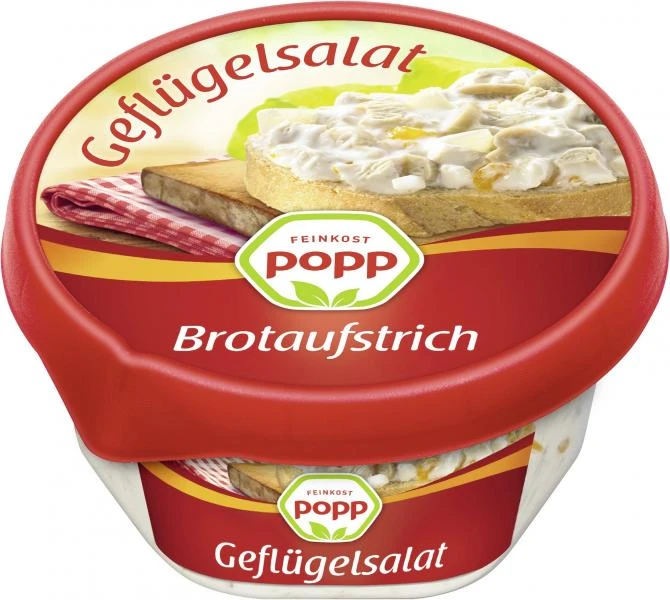 Popp Brotaufstrich Geflügelsalat 3 Popp Brotaufstrich Geflügelsalat