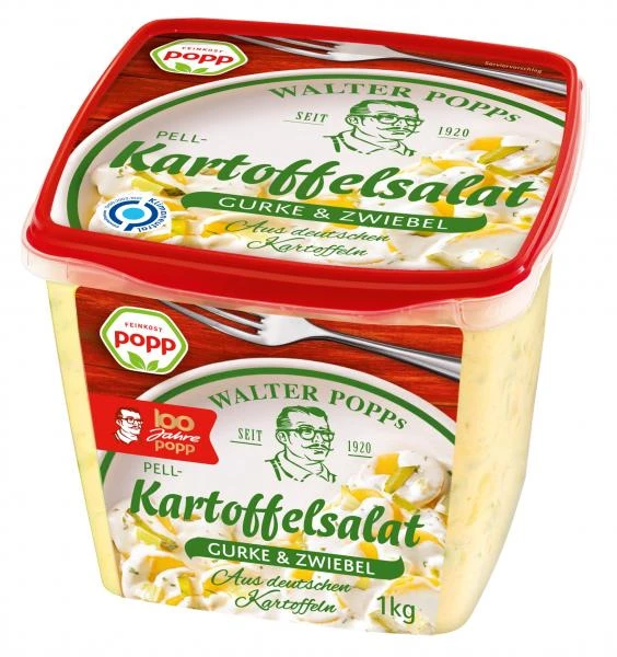 Popp Pellkartoffelsalat Mit Gurken Und Zwiebeln 3 Popp Pellkartoffelsalat Mit Gurken Und Zwiebeln