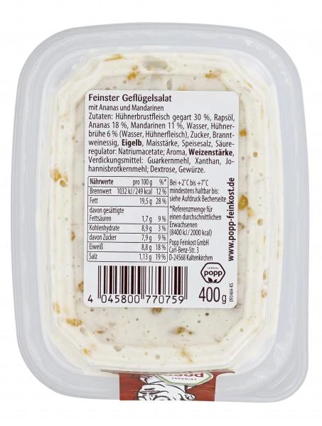 Popp Feinkost Geflügelsalat 4 Popp Feinkost Geflügelsalat – Bild 2