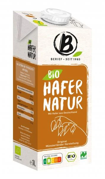 Berief Bio Hafer Drink Natur 3 Berief Bio Hafer Drink Natur