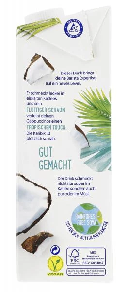 Alpro Barista Kokosnussdrink UHT Vegan 4 Alpro Barista Kokosnussdrink UHT Vegan – Bild 2