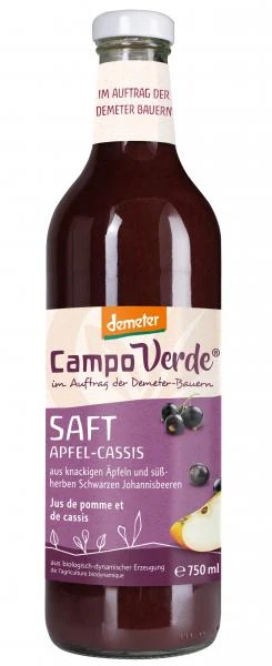 Campo Verde Demeter Apfel-Cassissaft 3 Campo Verde Demeter Apfel-Cassissaft