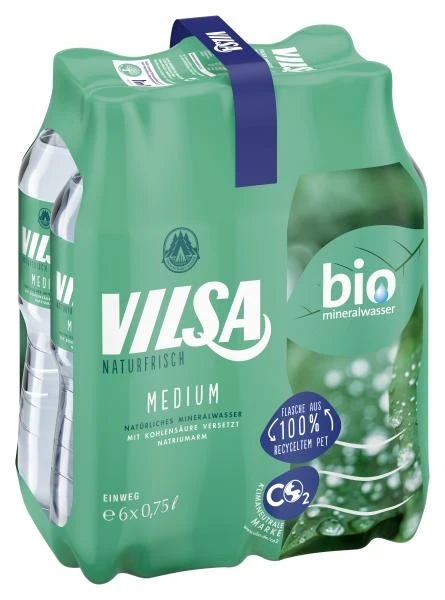 Vilsa Naturfrisch Mineralwasser Medium (Einweg) 3 Vilsa Naturfrisch Mineralwasser Medium (Einweg)