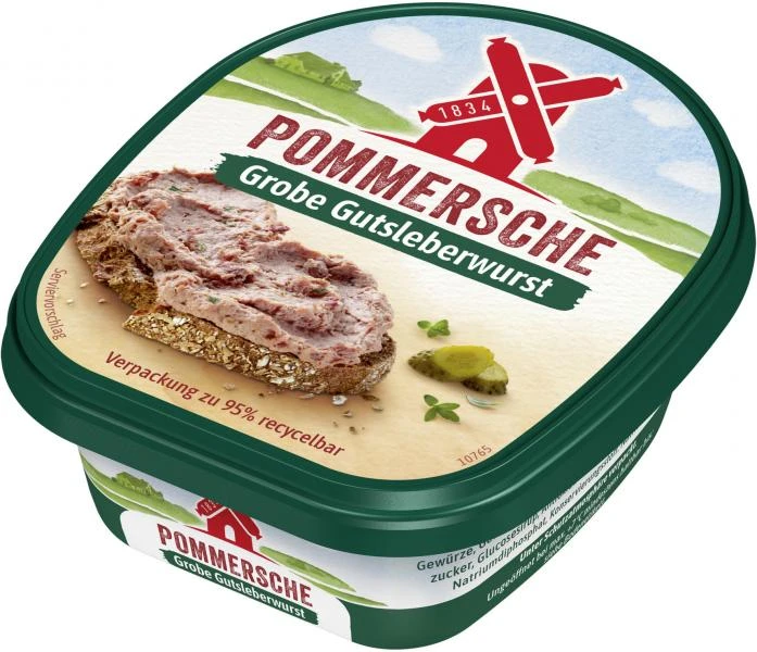 Rügenwalder Mühle Pommersche Gutsleberwurst Grob 3 Rügenwalder Mühle Pommersche Gutsleberwurst Grob