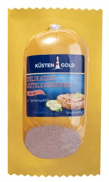Küstengold Delikatess Gutsleberwurst Grob 3 Küstengold Delikatess Gutsleberwurst Grob