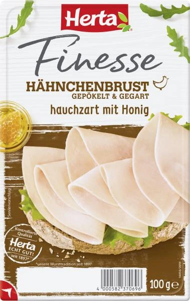 Herta Finesse Hähnchenbrust Hauchzart Mit Honig 3 Herta Finesse Hähnchenbrust Hauchzart Mit Honig