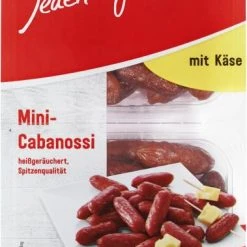Jeden Tag Mini-Cabanossi Mit Käse Heißgeräuchert